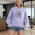 thumbnail image 2 of Women's Sweatshirts Hoodies Long Sleeve Womens Pullover Sweatshirt Graphic Hoodie Purple Hoodie Women Women Fall Jacket Streetwear Clothes, 2 of 4
