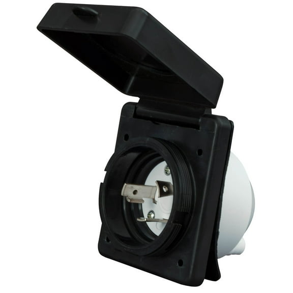 Valterra A10-30INBKVP 30 Amp Power Inlet - Black