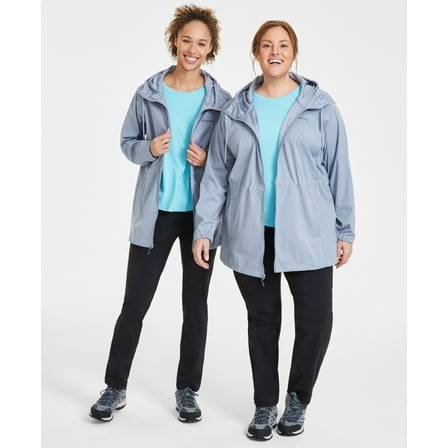 Columbia Women Windbreaker Coat XL Grey Solid