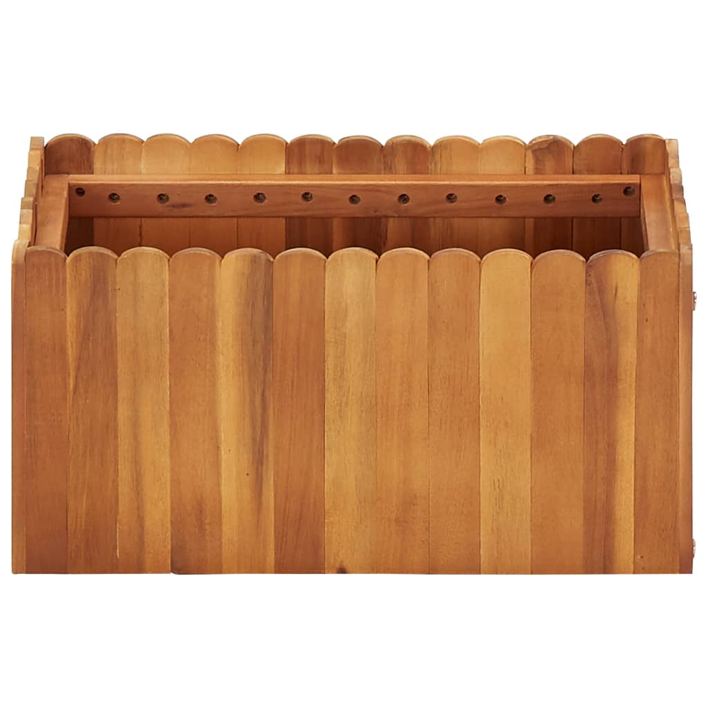 Kepooman Outdoor Garden Bed, Solid Wood Raised Planter Box for Home, 19.6" x 11.8" x 9.8" Kepooman Outdoor Garden Bed, Solid Wood Raised Planter Box for Home, 19.6" x 11.8" x 9.8"