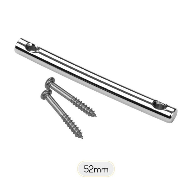 Barra retenedora de cuerdas Barra de tensión del retenedor de cuerda del cabezal para el reemplazo de la guitarra eléctrica 52 mm Plata Meterk Barra retenedora de cuerdas