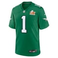 thumbnail image 2 of Men's Nike Jalen Hurts Kelly Green Philadelphia Eagles Super Bowl LIX 2nd Alternate Game Jersey, 2 of 3
