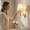 Gold, variant on Wireless Rechargeable Battery-Powered Led Wall Sconce, 1Pc Lamp + 1Pc Rgb Bulb + 1Pc Remote, Led Wall Light For Bedroom Living Room, Led Sconce With Usb Rechargeable, Led Wall