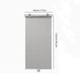 thumbnail image 3 of Blackout Roll Up Shades with Suction Cups, Sunscreen Window Curtains, Portable Sunshade Blind for Doors Home, Temporary Roller Shutter with Heat Insulation,Grey-45x125cm/18x49in, 3 of 6