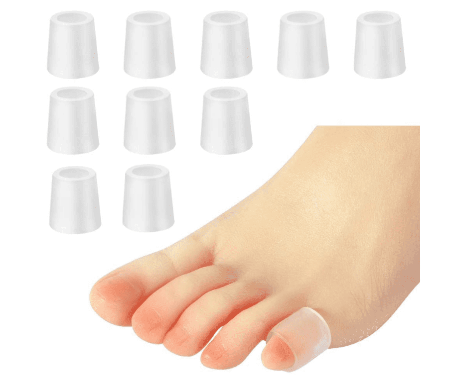 Pinky Toe Protectors,Gel Toe Sleeves for Blister,Corn,Calluses (10 Pack) Relief Friction,Hammer Toe,Bunions,Toe Cushion,Toe Covers Prevent Rubbing