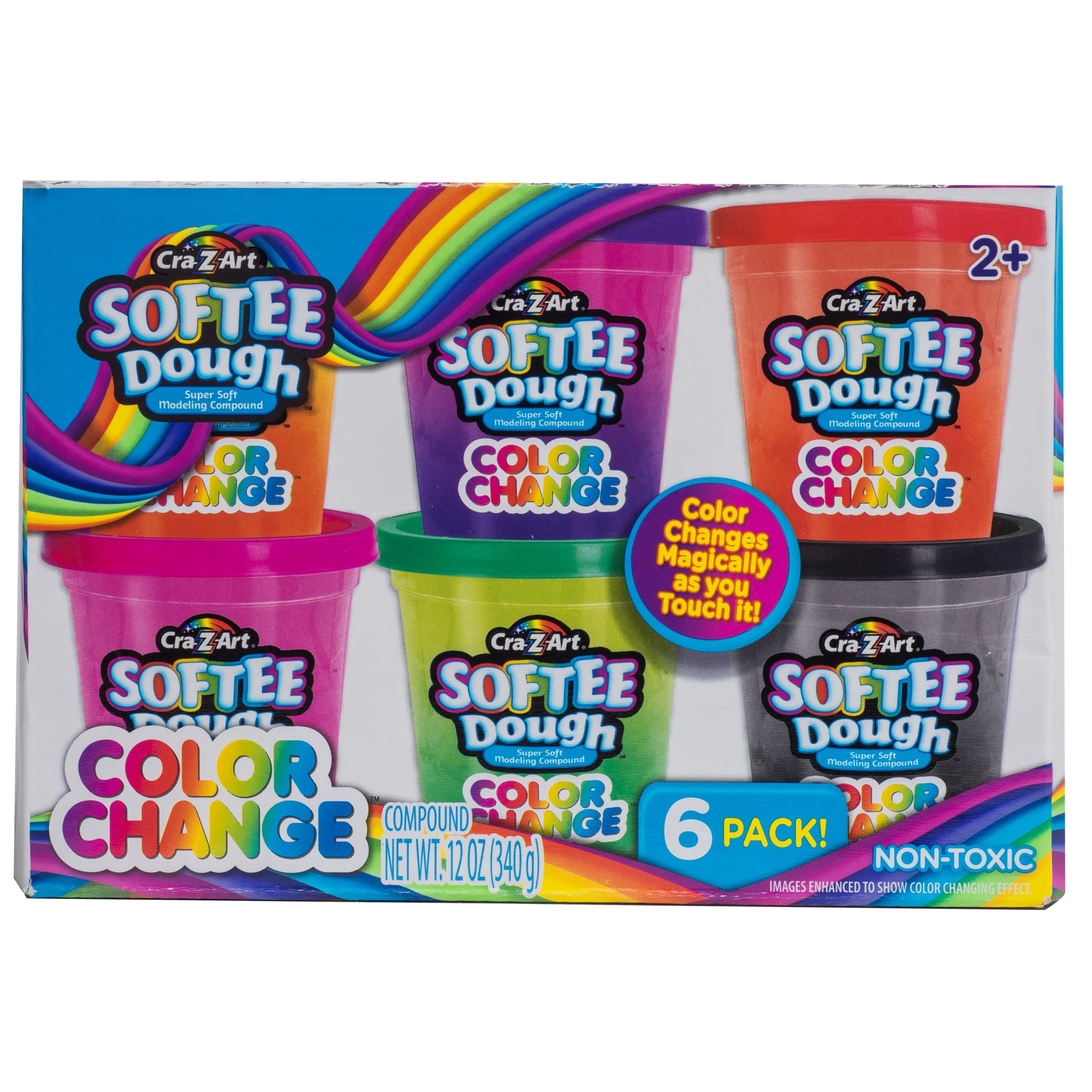 Cra-Z-Art Softee Dough Multicolor Change Dough 6 Pack