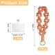 thumbnail image 2 of Uxcell 2 Pcs Correa para Muñeca de Teléfono con Pestañas de Sujeción, Pulsera Lanyard para Teléfono Celular Hecha a Mano para Mujeres y Niñas, Naranja Claro, 2 of 7