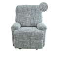 thumbnail image 3 of Lavish Cover Stretch Recliner Chair Cover, 4 Pieces Non-Slip Slipcovers for Recliner Chair, Washable Furniture Protector with Pocket & Elastic Bottom for Kids Pets, Dark Coffee Lines, 3 of 11