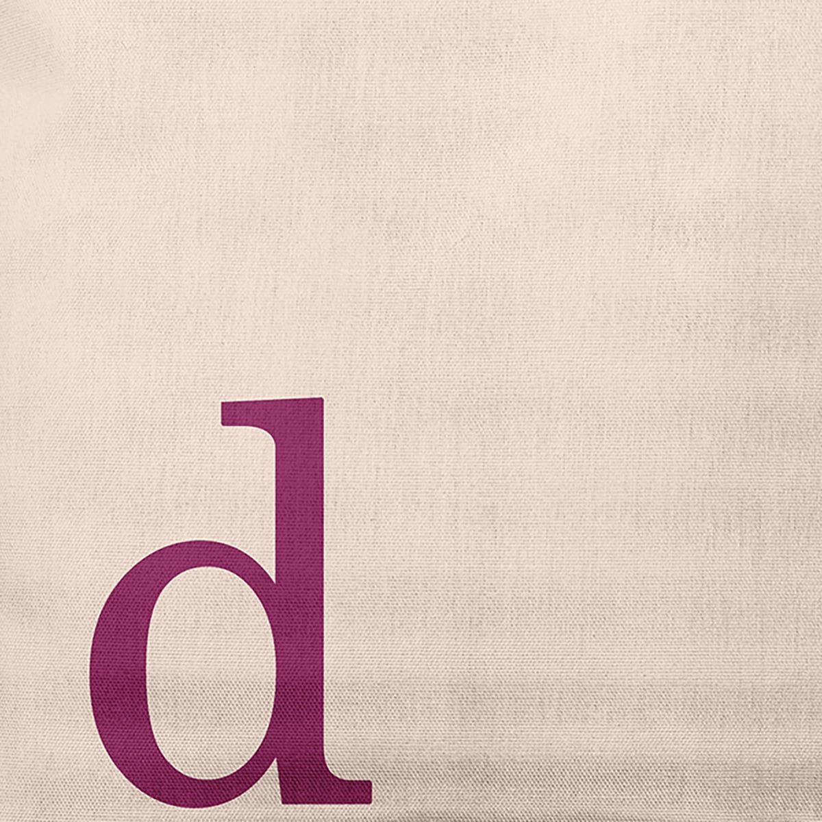 Simply Daisy 14" x 20" Modern Monogram Decorative Throw Pillow, Dusty Rose