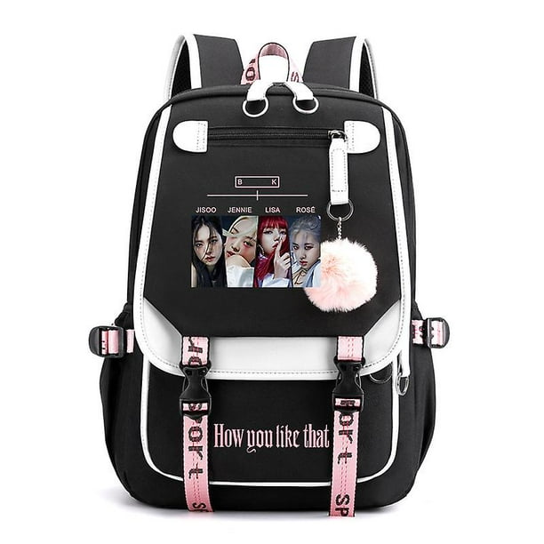 Blackpink Backpack Laptop Bag School Bag Bookbag With Usb