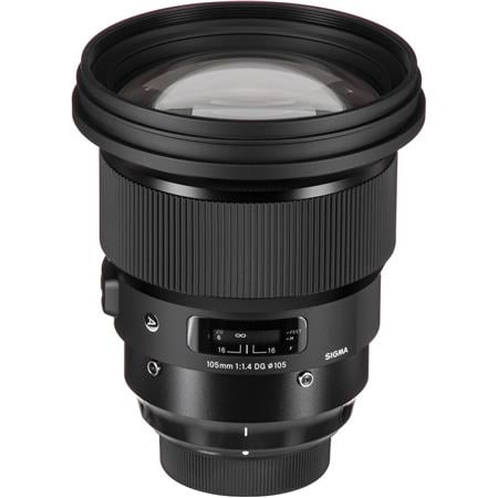 Sigma - Art 105mm f/1.4 DG HSM Telephoto Lens for Nikon F - Black