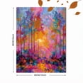 thumbnail image 3 of Abstract Forest Canvas Wall Art, Colorful Tree Print for Living Room, Bedroom, Dining Room, Home Office and Hallway Decor, 3 of 8