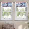thumbnail image 2 of LALILO Kitchen Curtain Valance Surfer Shark With Typo Rod Pocket Window Curtain 52"x 18" Set of 2, 2 of 5
