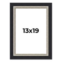 13x19 Frame Black Real Wood Picture Frame Width 2.25 Inches | Interior Frame Depth 0.5 Inches |