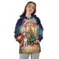 thumbnail image 4 of Merry Christmas Brittany Spaniel Santa Hat Xmas Tree Winter Holiday All Over Print 3D Hoodie Unisex Merch Hoodies Brittany Dog Lover Gifts Idea - 01013, 4 of 6