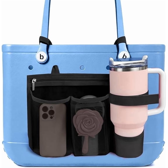 Oudizz Cup Phone Organizer Holder for Bogg Bag, Black