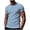 Light Blue, variant on IYTR Mens Crew Neck Short Sleeve Slim Fit Muscle T-Shirt Textured Pattern Casual Summer Gym Workout Athletic Solid Color Tee (Blue,XXXL)