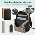 thumbnail image 6 of HUIACONG Mallard Camo Bow School Backpack for Boys Girls Ages 6-18 Water Resistant Multi Pocket Padded Adjustable Straps Large Capacity Bookbag for Elementary Middle High School Daily Use, 6 of 7