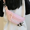 thumbnail image 2 of FENOHREFE Japanese Styles Belt Bag for Girls and Women Fashion Crossbody Bag Simple Chest Bag Phone Bag Lovely Waist Bag, 2 of 8