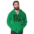 thumbnail image 5 of Best Dad Ever Cool Fathers Day Gift Zip Hoodie Sweatshirt Men Brisco Brands X, 5 of 6