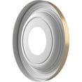 thumbnail image 4 of Ekena Millwork 10"OD x 3 1/2"ID x 1 1/8"P Traditional Thermoformed PVC Ceiling Medallion (Fits Canopies up to 5 1/2"), Universal Metallic Champagne Mist, 4 of 5