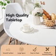 thumbnail image 5 of Modern Round Dining Room Table with Solid Beech Wood Legs, 5 of 5