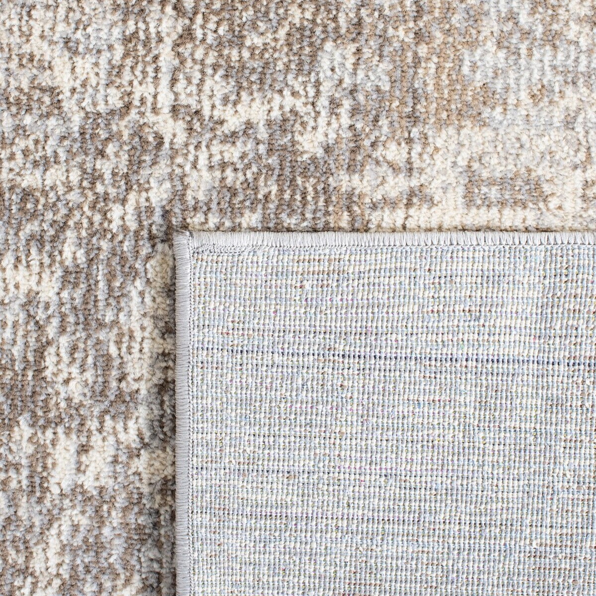 SAFAVIEH Madison Flowers Vintage Abstract Area Rug, Grey/Beige, 6' x 9'