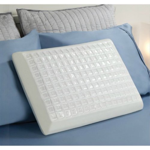 "Small Square Gel Bed Pillow F0100044ST0 Gel Bed Pillow" Walmart