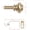 NICKEL, variant on PrimeBeau Adjustable Curtain Rod 16-43 Inches, 3/4 Inch Diameter | Heavy Duty Telescoping Window Rod with Brackets and Classic Finials,Gold
