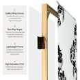 thumbnail image 4 of Oriental Furniture 6 ft. Tall Black and White Damask Room Divider - 3 Panel, 4 of 5