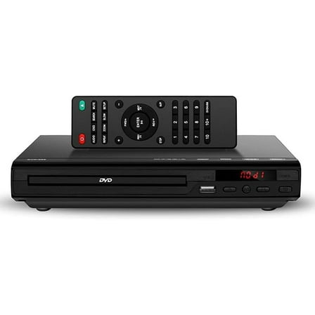 DVD Player, 1080 HD DVD Player VCD Player for TV with AV Cable, CD Player USB Multifunctional Player with Remote Control for Home Stereo System