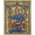 thumbnail image 2 of Unknown 12th Century English Illuminator 26x32 White Modern Wood Framed Museum Art Print Titled - Herod Enthroned, 2 of 4