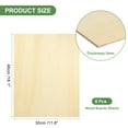 thumbnail image 2 of Hojas de Madera de Tilo Uxcell 12 x 18 x 1/8 Pulgadas Paneles de Madera Livianos/Duraderos para Pintura, Casa de Muñecas, 6 Pcs, 2 of 7