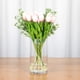 thumbnail image 4 of Jarrón de vidrio cilíndrico, diámetro 5", altura 12", contenedor floral transparente, arreglo de centro de mesa alto para boda, fiesta, evento, decoración del hogar, 1 pieza Fason CZJJ-ZH13, 4 of 7