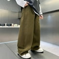 thumbnail image 4 of Tiijoy Boy's Straight Leg Loose Fit Pants Casual Pull On Trousers with Pockets, Sizes 5-6, 4 of 5
