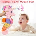 thumbnail image 6 of Baby Girl Toys 0-6 Months,Musical Stuffed Animal Plush Toy with Rattle,Soft Newborn Toy for 0 3 6 9 12 Months Girls,Baby Girl Gift,Pink, 6 of 7