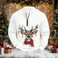 thumbnail image 5 of Birdeem Men's Christmas Sweater Top, Thick Thread Half High Collar Zipper Design, 5 of 5