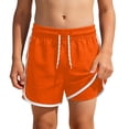 thumbnail image 2 of HOWPAY Swim Trunks Boys Quick Dry Elastic Waist Swim Shorts with Compression Liner Lightweight Breathable Stretch Casual Swimwear Orange, 2 of 4