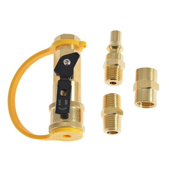 Propanes Quick Connects Fittings Adapter for Grills Cooking Hose Metal Connector Easy Installation Grills Accessories