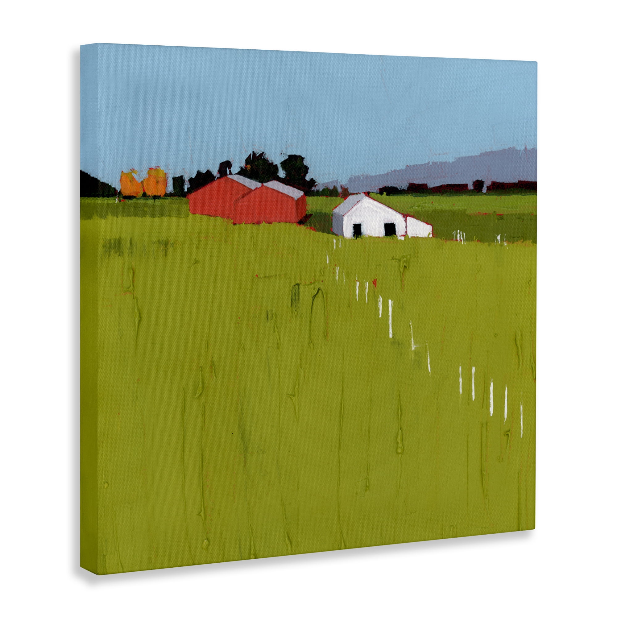 Pastoral Fence Line Canvas Wall Art, design by Ruth LaGue
