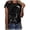 Black, variant on Graphic Tees for Women's T-Shirts Casual Cat Print Short Sleeve Tennis Blouse for Everyday Style Platform Rival Comparison Black S