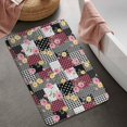 thumbnail image 2 of Pioneer Flower Floral Print Pattern Bathroom Rugs Mat, Non Slip Microfiber Bathroom Rug with Rubber Backing, Soft Mats for Bathroom Floor Tub Shower, 20"x32", 2 of 5