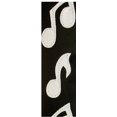 thumbnail image 2 of Perri's Music Notes Leather Guitar Strap Black 2.5 in., 2 of 2