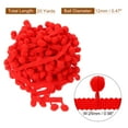 thumbnail image 2 of Uxcell 20 Yards Pom Pom Ball Fringe Trim Ribbon Sewing Trim DIY Crafts, 12mm Red, 2 of 6