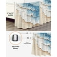 thumbnail image 3 of Abstract Beach Waves Bed Skirt California King Size 16 Inch Drop, Watercolor Blue Ocean Decor Wrap Around Dust Ruffle Bedskirts, Wrinkle & Fade Resistant Easy Fit Bedskirt with Adjustable Elastic, 3 of 8