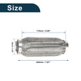 thumbnail image 3 of Unique Bargains Car Exhaust Flex Pipe 2.20 Inch OD Flexible Braided Exhaust Tube Universal Flexible Pipe Tubing Silver Tone 1 Pc, 3 of 6