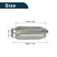 thumbnail image 3 of Tubo flexible de escape para automóvil Unique Bargains de 2.20 pulgadas de diámetro exterior, tubo trenzado flexible universal, tono plateado, 1 pieza, 3 of 6