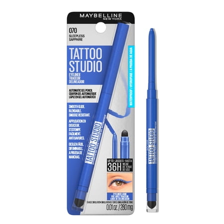 Maybelline Tattoo Studio Automatic Gel Pencil Eyeliner Sleepless Sapphire 0.01 oz