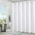 thumbnail image 2 of Hearth & Gear W Cut Flower Shower Curtain Bohemian Shower Curtain Solid Color Shower Curtain Fringe Shower Curtain Extra Long And Wide Shower Curtain Liner Shower Curtain Clip on Linen Shower Curtain, 2 of 7