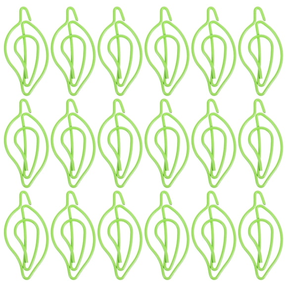 30pcs clips de papel periódicos hojas lindos clips de memorando de papel clips para la oficina escolar